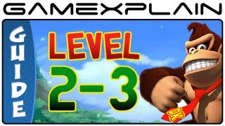 Donkey Kong Country Returns 3D: Peaceful Pier 2-3 (Puzzle Pieces, KONG Letters Guide, Walkthrough)