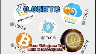 Telegram BTC mining bots updated 2019 May