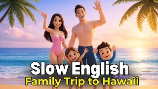 Family Trip to Hawaii | Easy English Listening Practice (A2 Level)