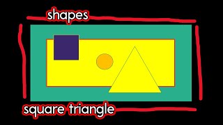 SHAPES square triangle circle square rectangle CVI video for children gameplay video by JulStar, 6:47 duration