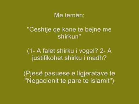 "Ceshtje qe kane te bejne me shirkun" Hoxhe Abdurrahman OSMANI