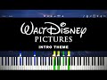 Walt Disney Pictures Intro 2006 Piano Tutorial