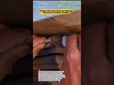 Pro Builder Shows Unique Way to Create Column Profiles Using PVC Pipe Pieces