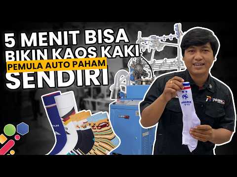TUTORIAL BIKIN RAJUT KAOS KAKI OTOMATIS | Rhinotec Knitting
