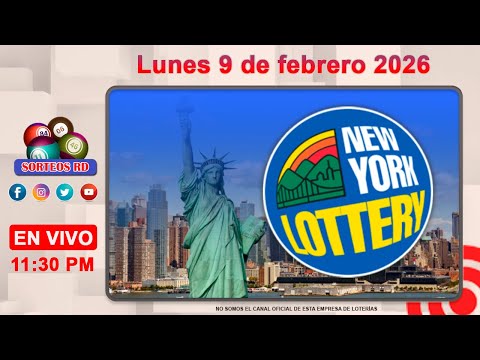 New York Lottery en vivo │Lunes 9 de febrero 2026 - 11:30 PM #loteriasdominicanas