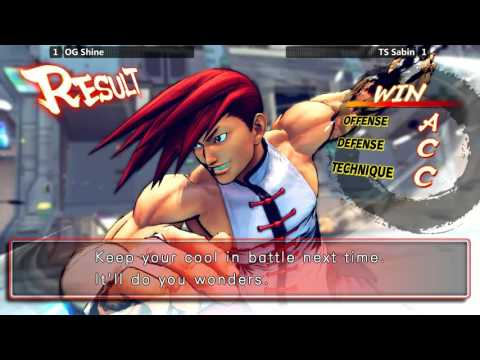 USF4 Losers Finals @ NLBC #148 - OG Shine vs TS Sabin [720p/60fps]