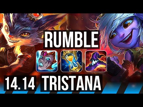 RUMBLE vs TRISTANA (MID) | 7 solo kills, 14/5/11, 42k DMG, Rank 12 Rumble | EUNE Master | 14.14
