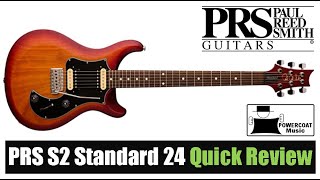 Video thumbnail for PRS S2 Standard 24 Satin Electric Guitar: Quick Review by Powercoat Music