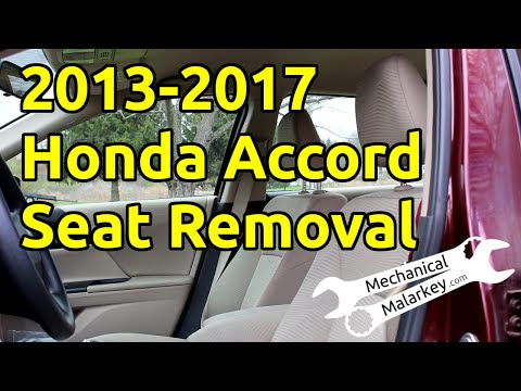 2013-2017 Honda Accord Seat Removal