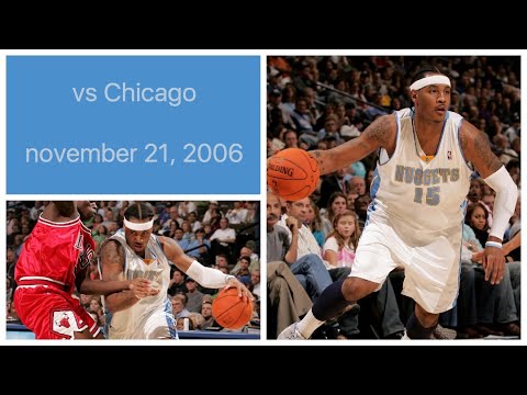 Carmelo Anthony 29 pts vs Chicago Bulls Highlights (november 21, 2006)