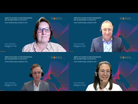 DEGEA-Webinar: Arbeitsflächen in der Endoskopie – wie desinfiziere ich richtig?