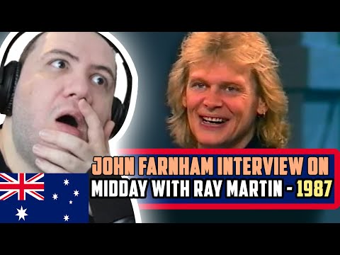 🇦🇺 John Farnham interview on Midday with Ray Martin - 1987 | TEACHER PAUL REACTS AUSTRALIA