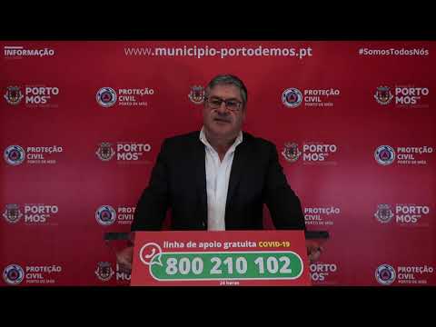 Comunicado Presidente da Câmara Municipal de Porto de Mós - COVID-19 - 20-03-2020