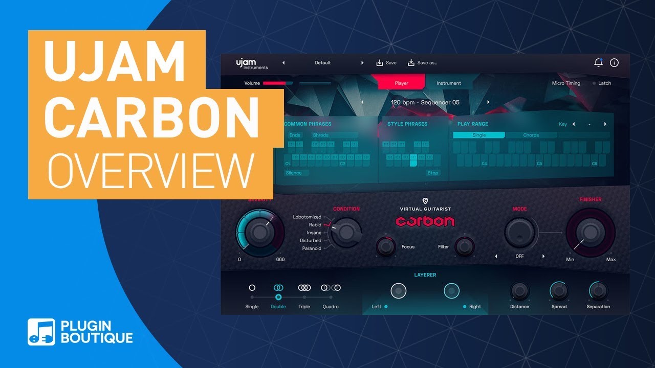 Carbon Virtual Guitarist By Ujam Guitar Plugin VST Tutorial Review Of