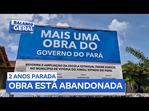 Alunos denunciam reforma paralisada em escola de Vitória do Xingu (PA)