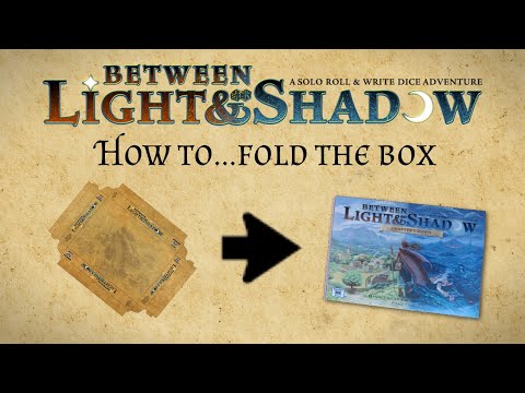 How to...Between Light & Shadow - How to fold the box