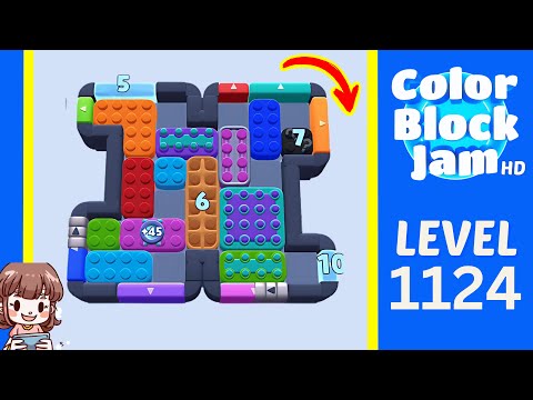 Color Block Jam Level 1124 Solution Walkthrough
