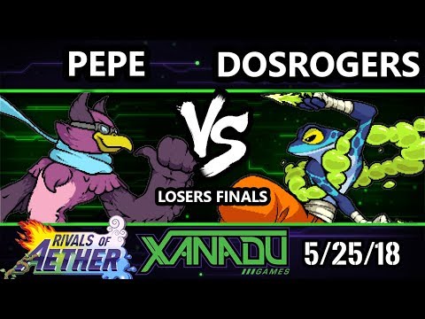 The Grind 28 RoA - Pepe (Wrastor) Vs. DosRogers (Ranno)  - Rivals of Aether Losers Finals