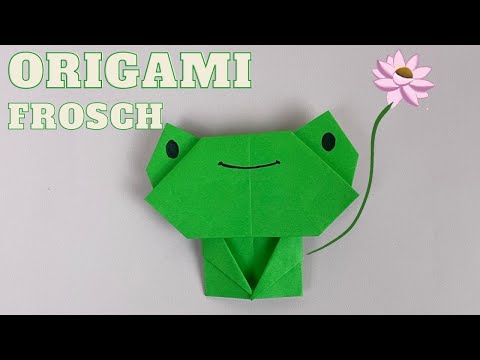 Wie man einen Frosch aus Papier macht - Einfache Origami Anleitung für Anfänger
