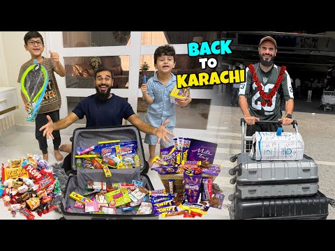 Hum karachi pohanch gae wapis ✈️ Bachon ka VIP setup hogaya 🥰