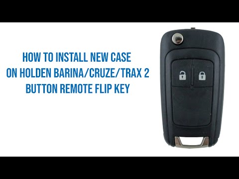 How to Install New Case for the Holden Barina/Cruze/Trax 2 Button Remote Flip Key