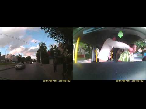 Kierowca busa potrącony przez pieszego i pobity...