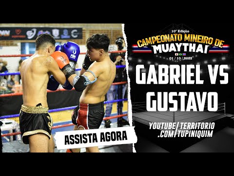 Gabriel vs Gustavo - Campeonato Mineiro de MuayThai FMTEMG 10ª Edição