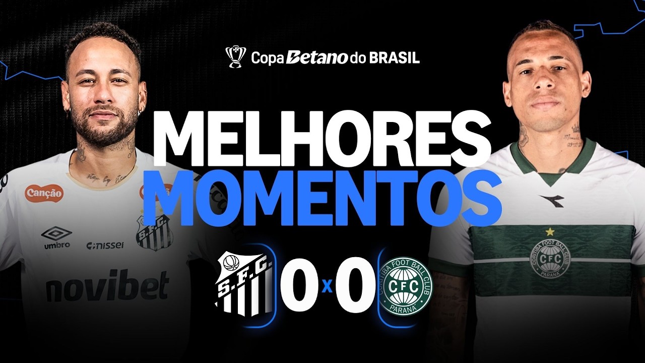 Santos vs Coritiba Highlights