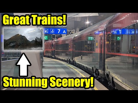 GREAT TRAINS, STUNNING SCENERY! The Semmeringbahn by Railjet Train!