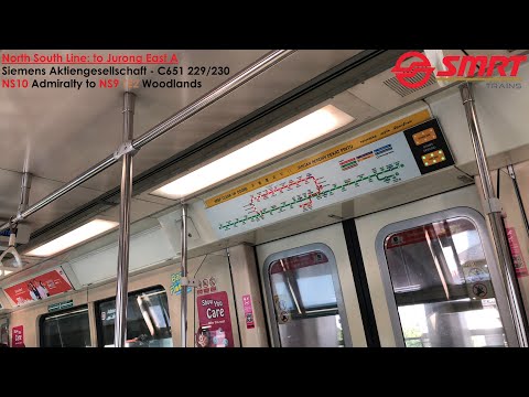 ⁴ᴷ⁶⁰ [Surprise] SMRT Trains, NSL Train Ride [Admiralty → Woodlands] - Siemens C651 229/230