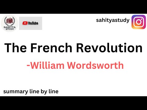 The French Revolution Poem by William Wordsworth || The French Revolution Poem in Hindi