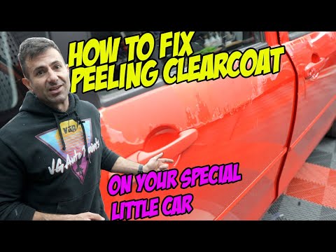 How to fix peeling clear coat