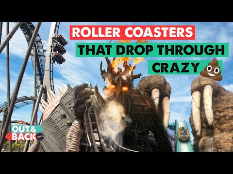 Roller Coasters That Drop Through Crazy Stuff