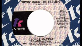 GEORGE McCRAE Givin' back the feeling