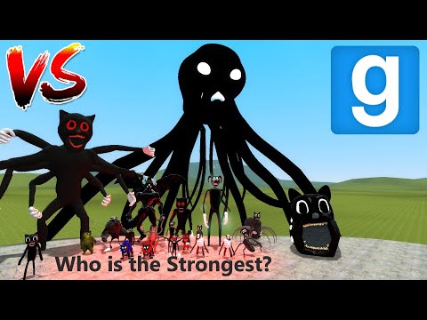 Who is the Strongest Cartoon Creature? - GarrysMod Sandbox (Trevor Henderson NPCs)