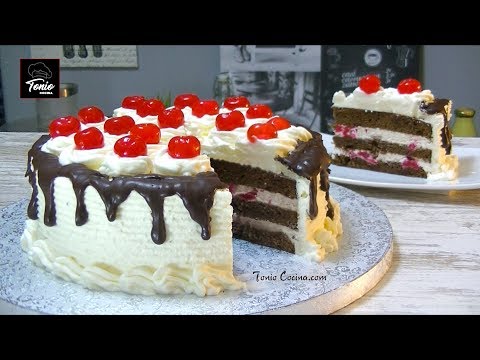Tarta Selva Negra / Postre clásico de repostería internacional / Tonio Cocina #340#