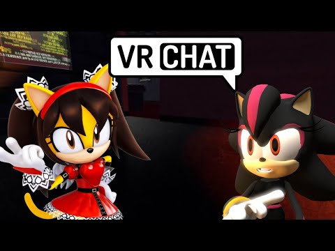 Shadina Meets Mobifall Honey (Poppy) at a Bar - VRChat (featuring Bardock)
