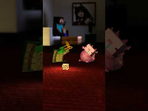 🍌 Parotter's Memorys: Crazy Axolotl in Minecraft ANIME😂