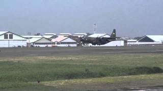 preview picture of video 'Nine C-130 Formation Take Off'
