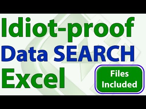 Search for and View Data using a Form in Excel - Idiot-Proof Excel - Part 6