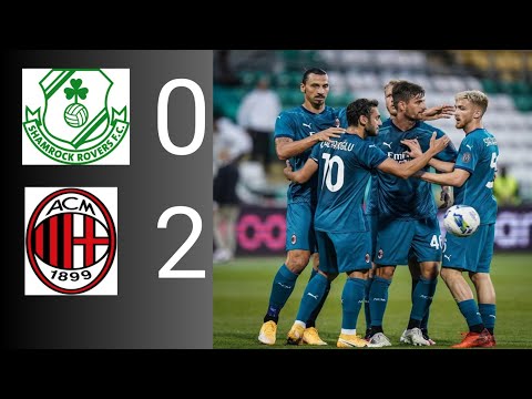 Shamrock Rovers vs Ac Milan highlights | Shamrock Rovers 0 - 2 Milan goal Europa league highlights |