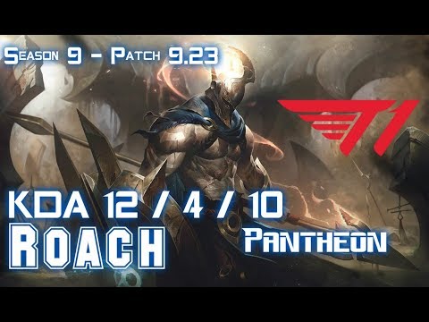 SKT T1 Roach PANTHEON vs MORDEKAISER Top - Patch 9.23 KR Ranked