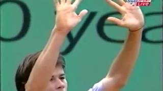 Guillermo Coria racquet throwing incident during the 2003 Roland Garros semi-final