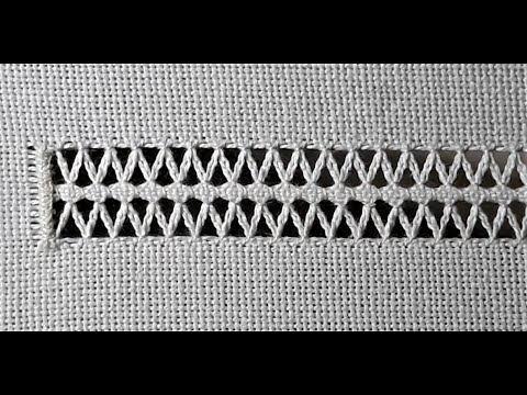 HAND EMBROIDERY | How to make Hardanger (20)