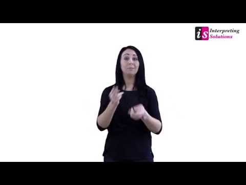 How to Sign Book British Sign Language Interpreter London in BSL
