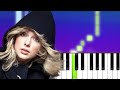 Taylor Swift - The 1 (Piano Tutorial)
