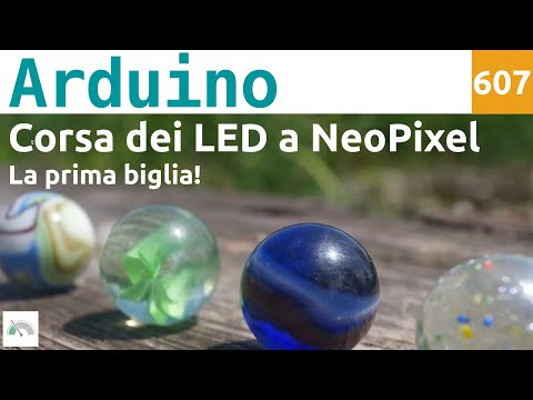 Corsa dei LED con striscia NeoPixel e Arduino - Video 607