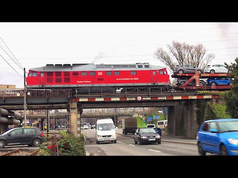 Marfar DB Cargo cu autoturisme de la Craiova trece frumos prin Oradea Vest către Episcopia Bihor