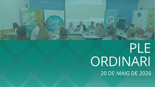 Ple ordinari 20/05/2026