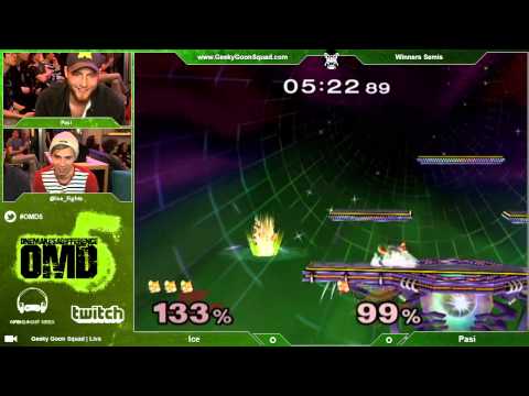 OMD5 - Ice (Fox) Vs. Pasi (Fox) - Winners Semis - Super Smash Bros. Melee